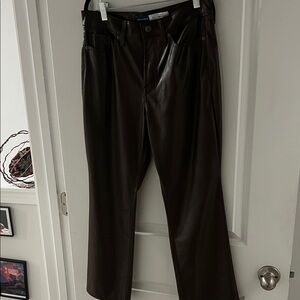 Old Navy High-Rise Faux Leather Pants - Brown